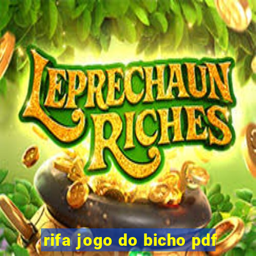 rifa jogo do bicho pdf